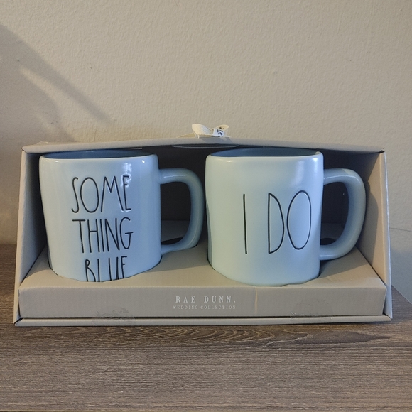Rae Dunn Something Blue I Do Mug Set - Picture 2 of 6